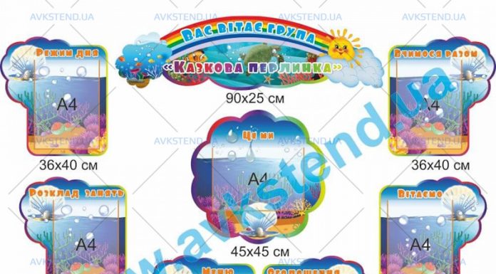 Стенд для дитсадка: територія відкриттів Стенд для дитсадка